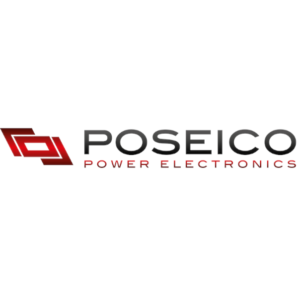 Logo de POSEICO, fabricante italiano de semiconductores de potencia distribuido por TOT POWER Iberia