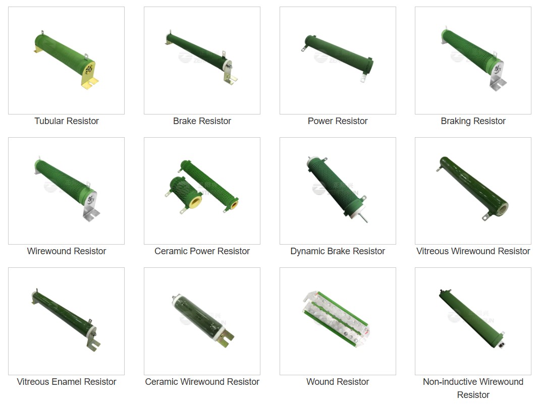 Wire wound power resistors for industrial applications