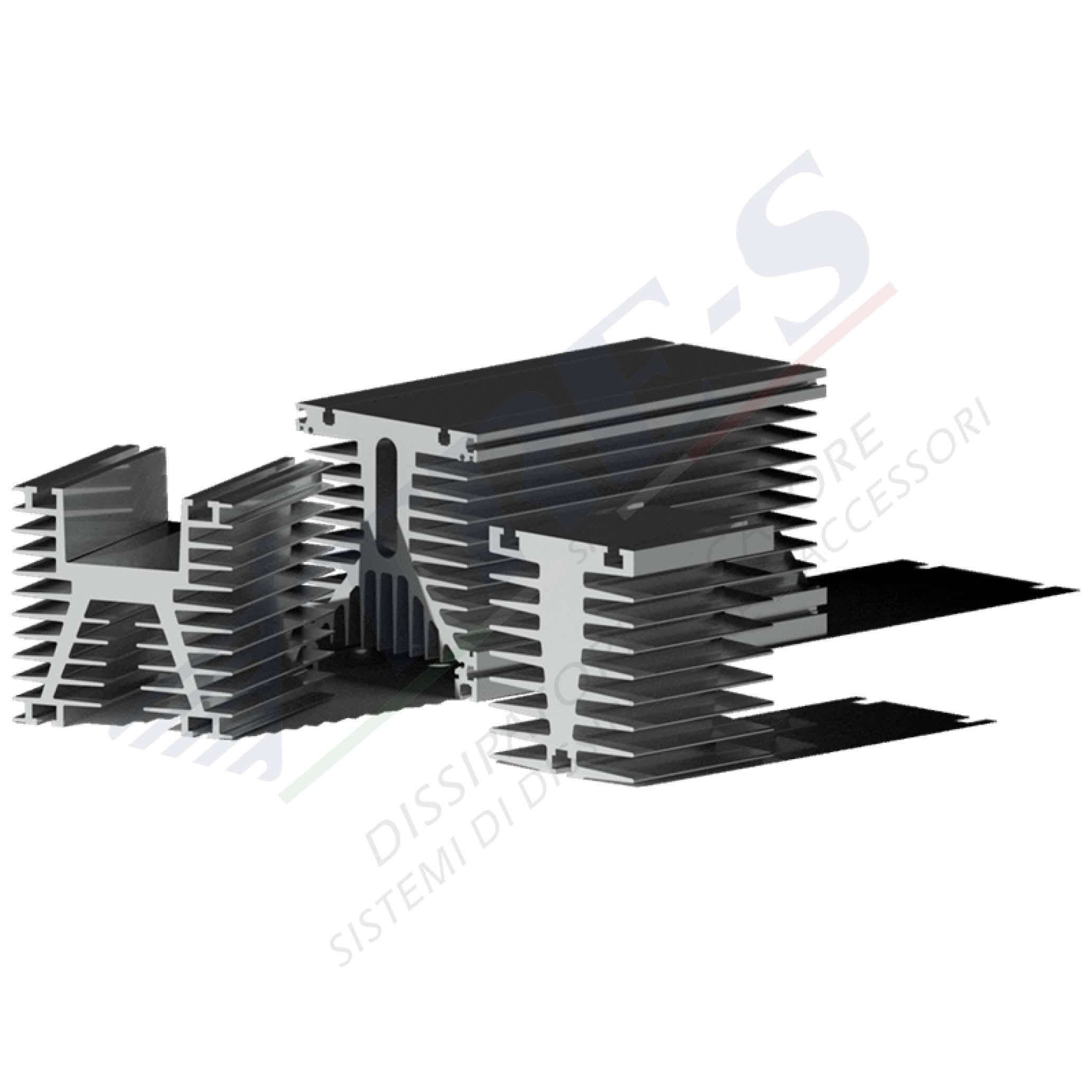 Heat sinks with support guide for mechanical mounting