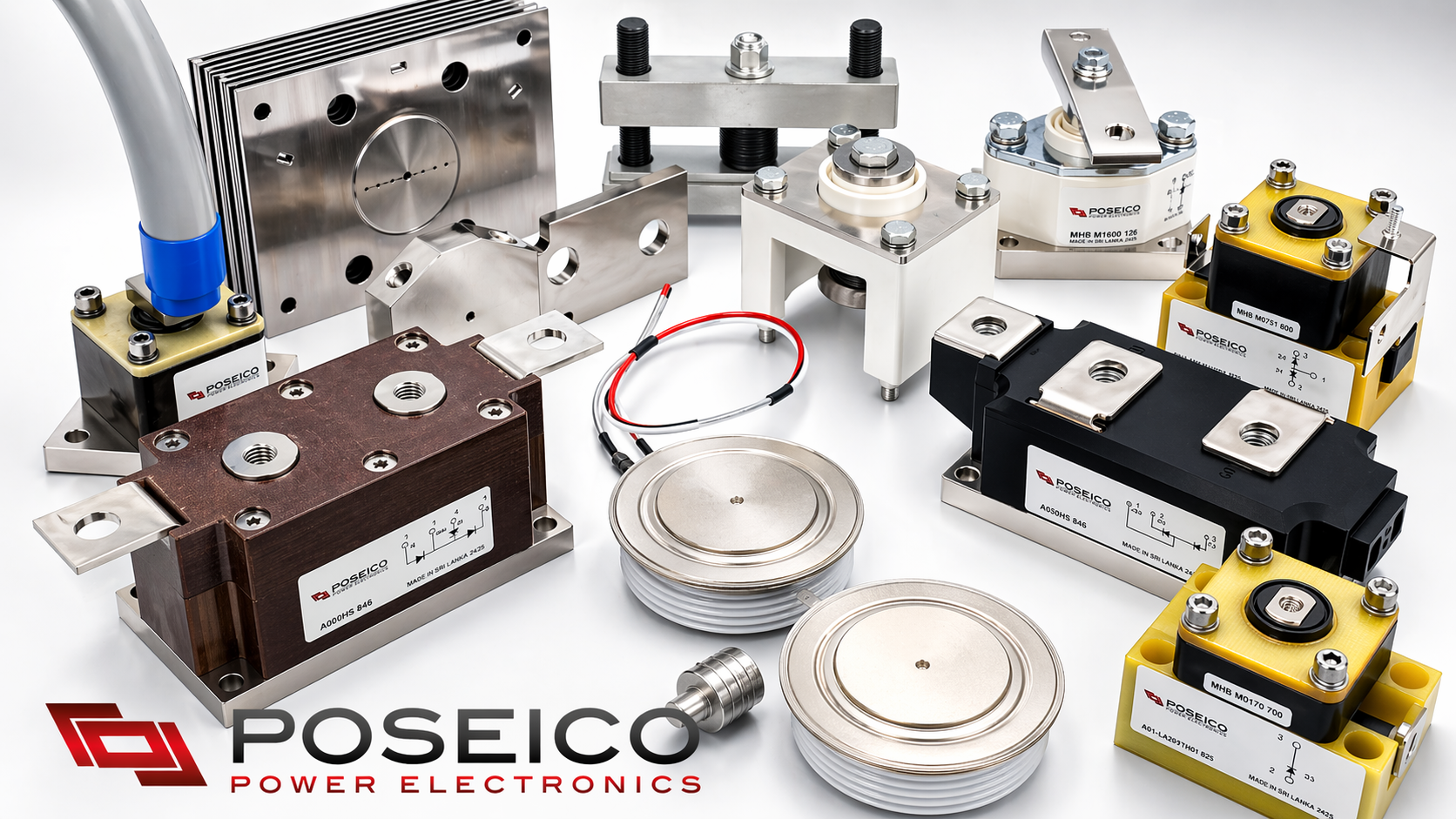 Gama de semiconductores de potencia POSEICO distribuida por TOT POWER Iberia en España y Portugal