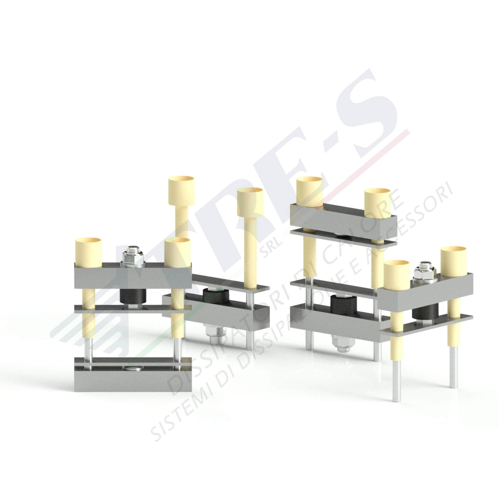 Clamps for disc diodes and thyristors