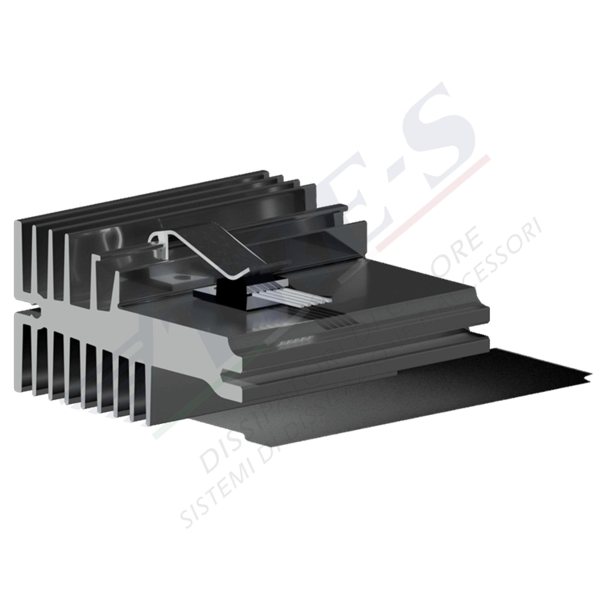 Clip heat sinks for quick component mounting